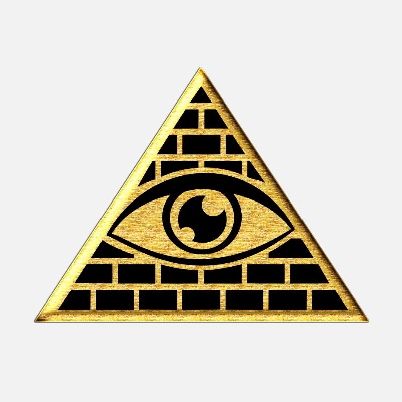 Œil qui voit tout dans le triangle - pyramide