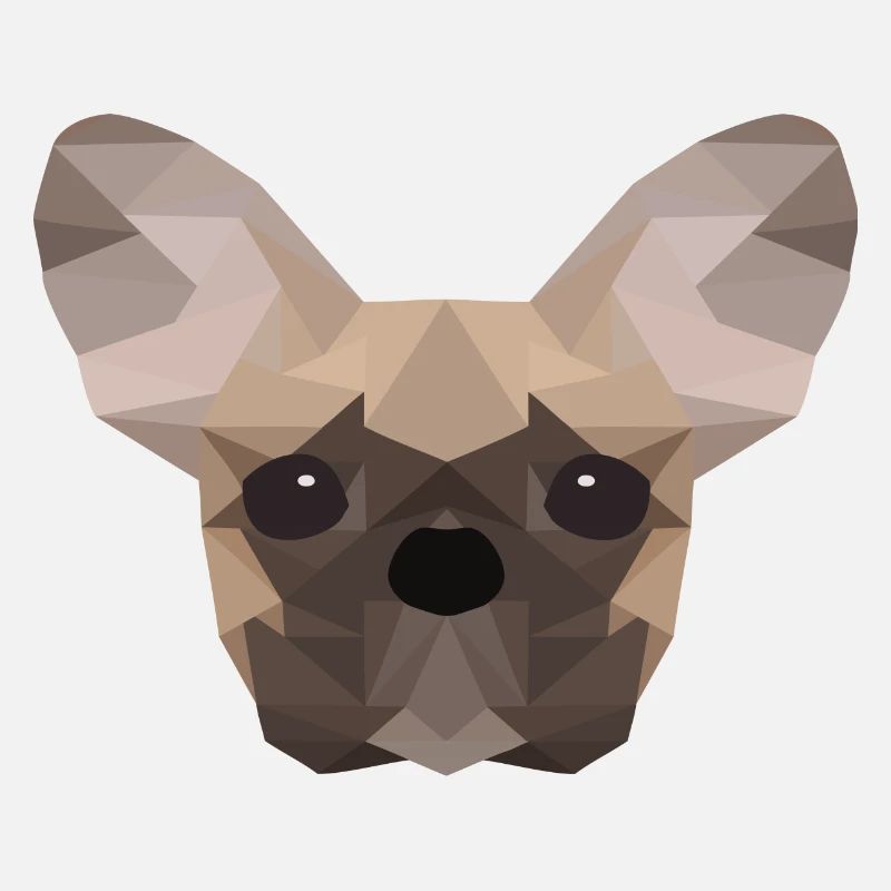 Bouledogue français Low Poly