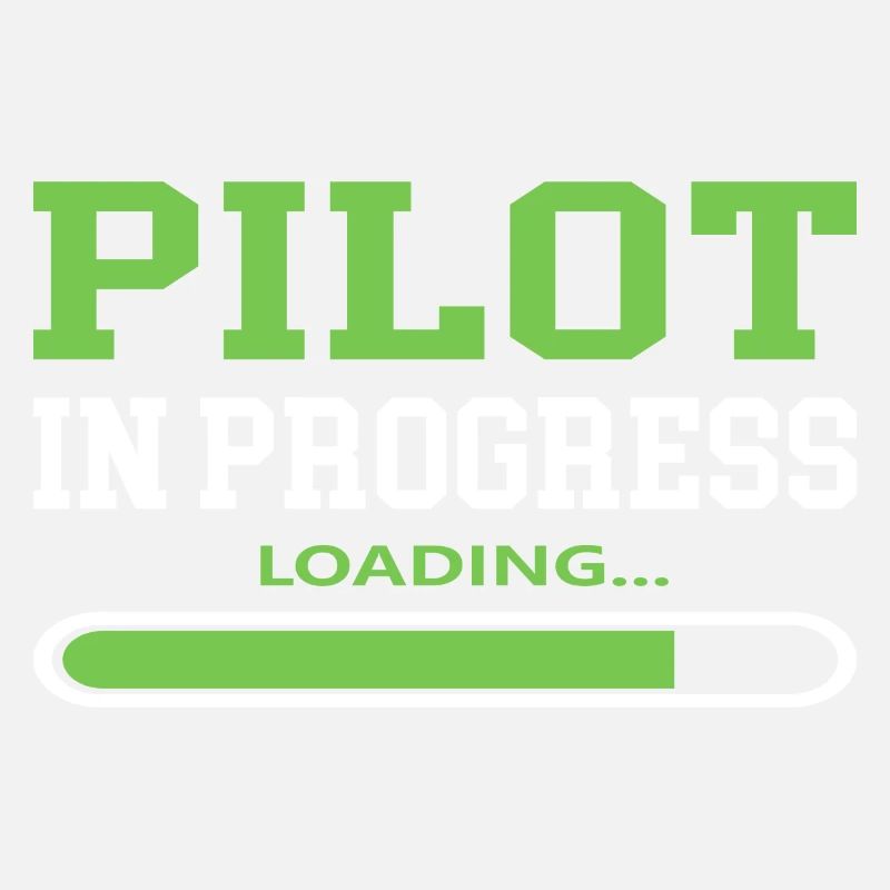 Pilot in Progress Coole Sprüche Flugzeug