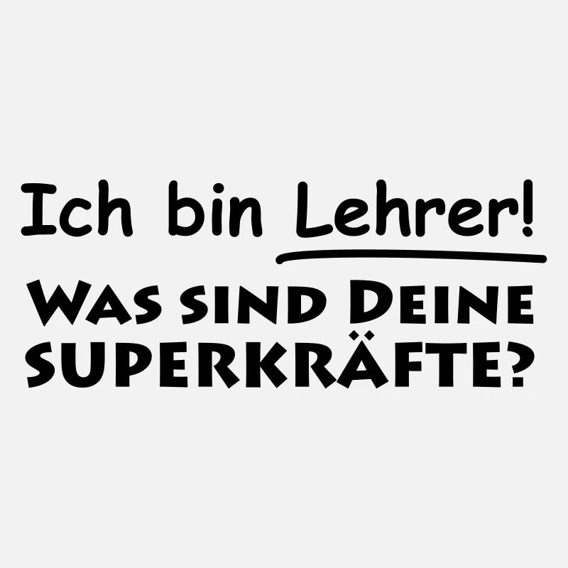ich bin lehrer