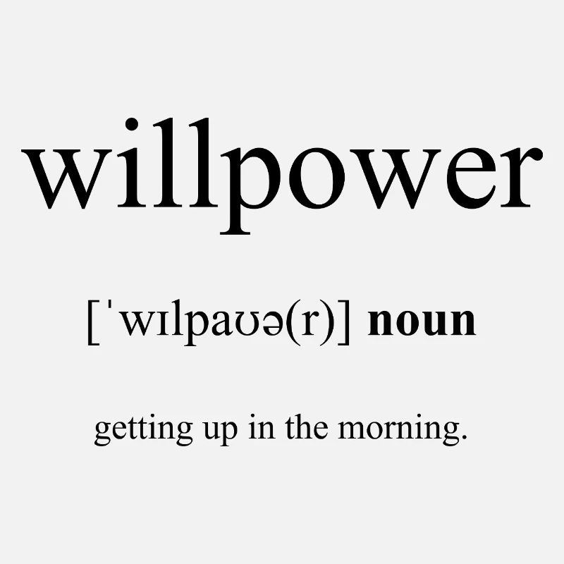 Willpower | Willenskraft Definition Dictionary