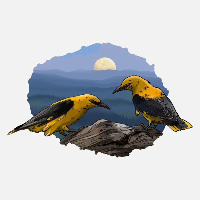 Les Loriots au clair de lune