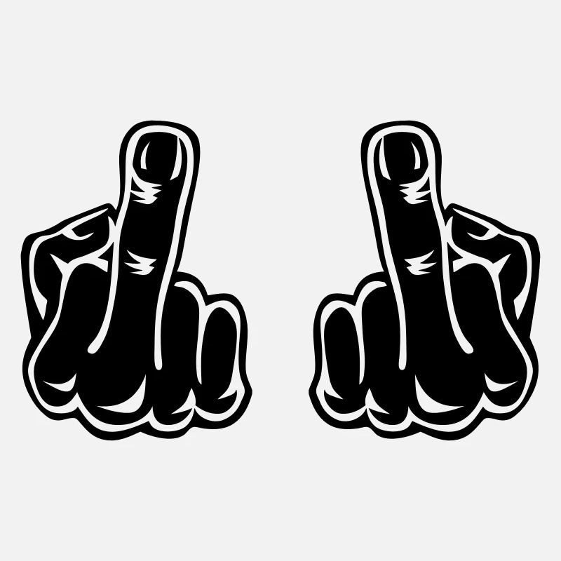 Stinking finger double hands