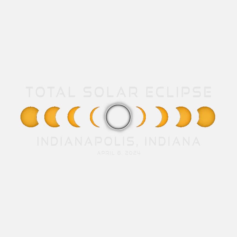 Indianapolis Indiana Eclipse de Soleil 2024 8 avril