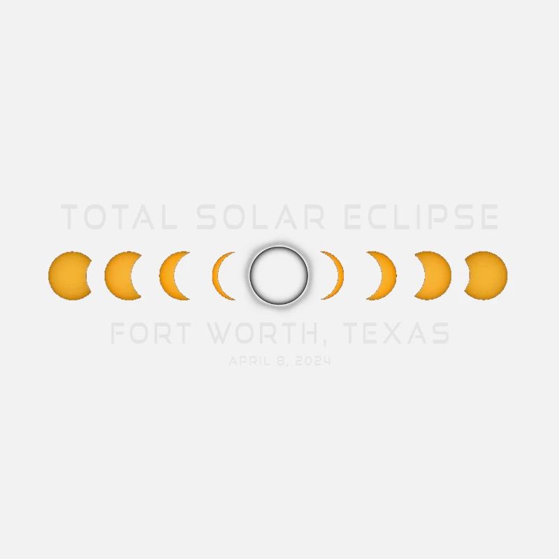 Fort Worth Texas Solar Eclipse 2024 April 8