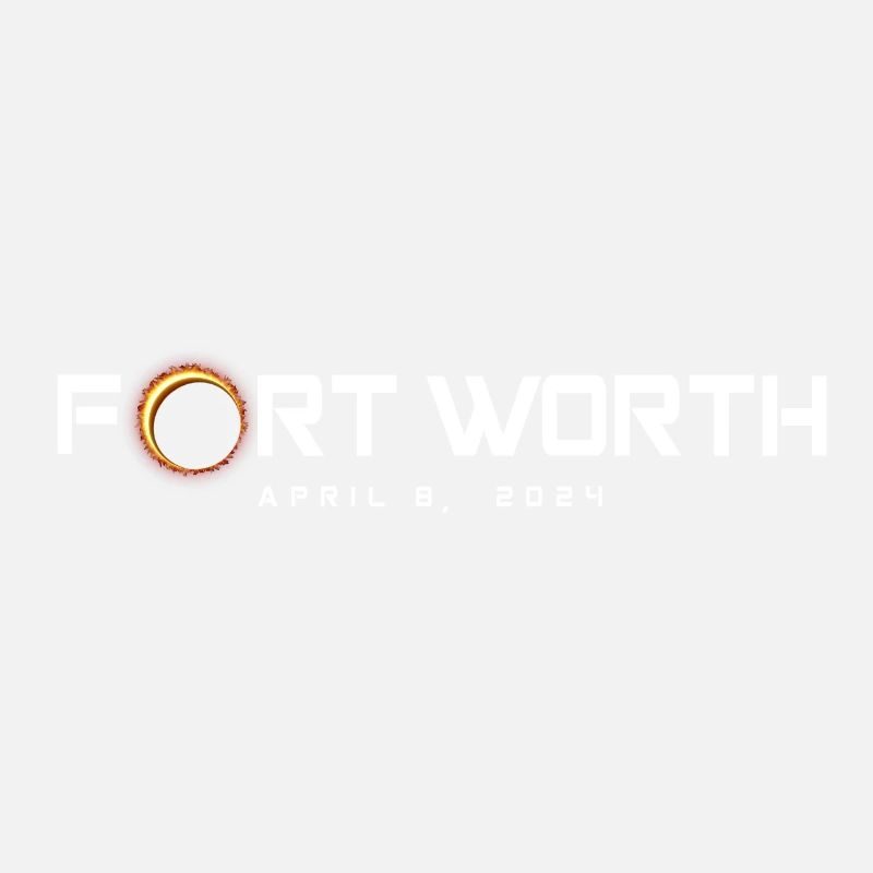 Fort Worth Texas 2024 Eclipse Souvenir 8 avril
