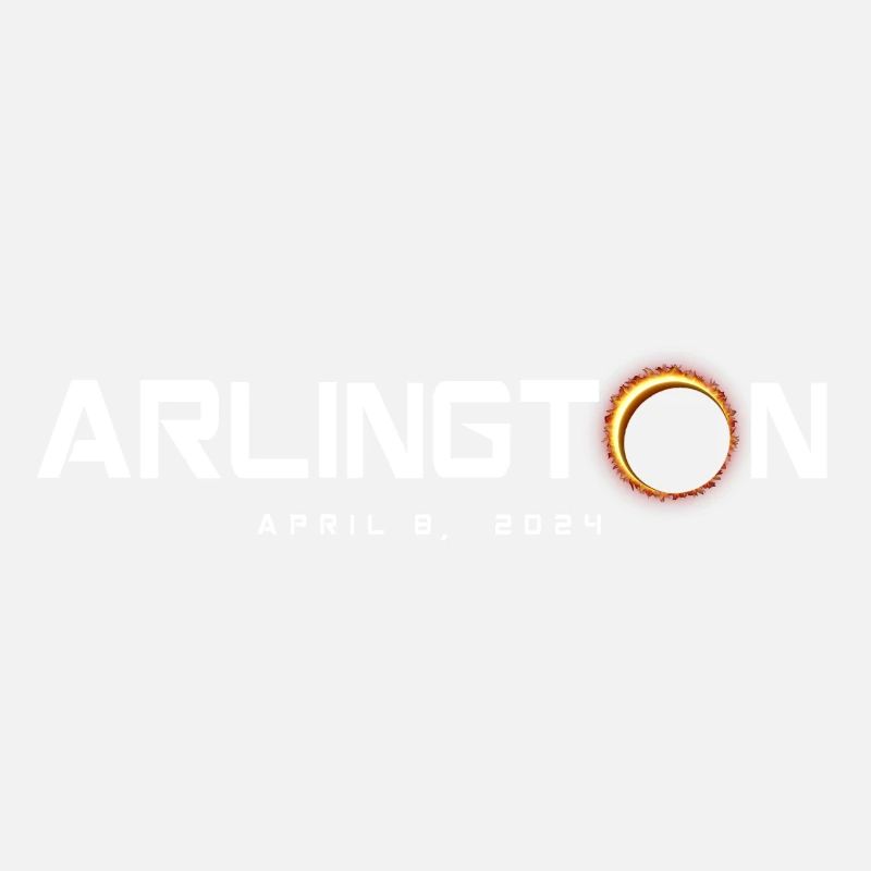Arlington Texas 2024 Eclipse Souvenir 8 avril