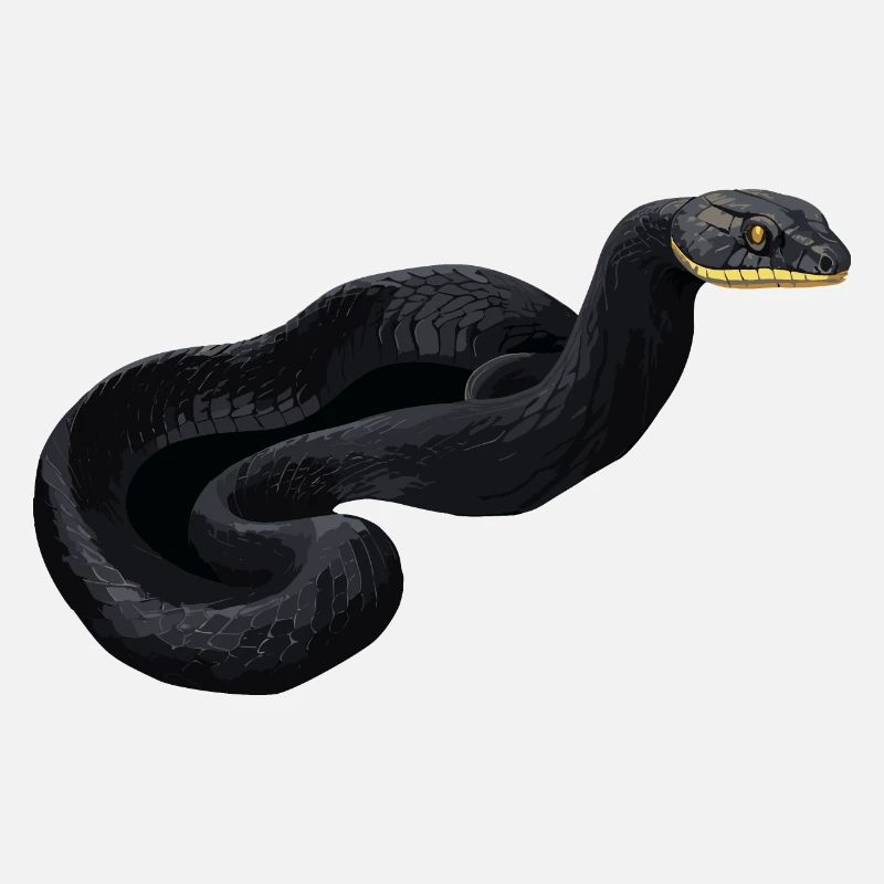 Schwarze Mamba Schlange