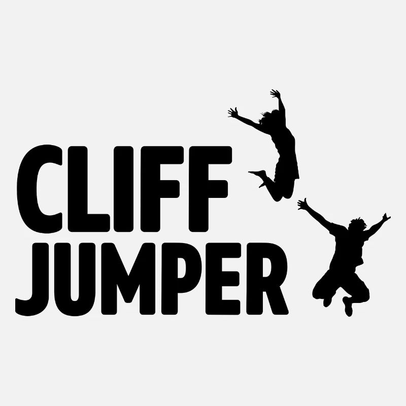 Retro Graphic Cliff Diver Cliff Diving Tombstoning