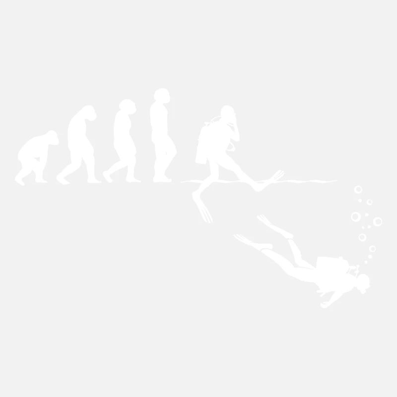 Evolution Graphic Diver Diving Scuba Diver Apnoe S
