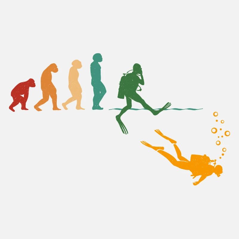 Evolution Graphic Diver Diving Scuba Diver Apnoe S