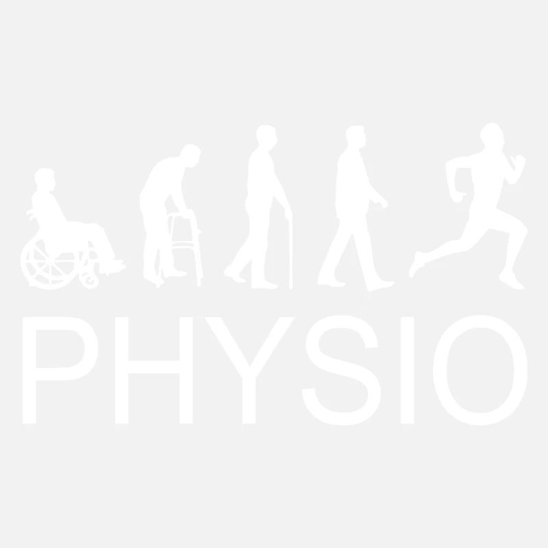 Physio Silhouette weiß