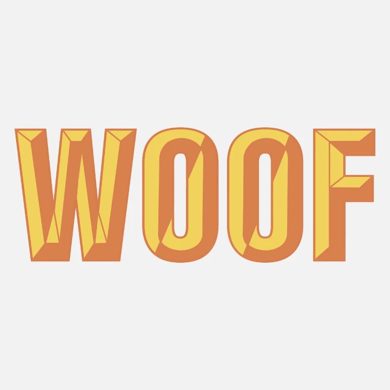 Conception de texte biseauté Woof