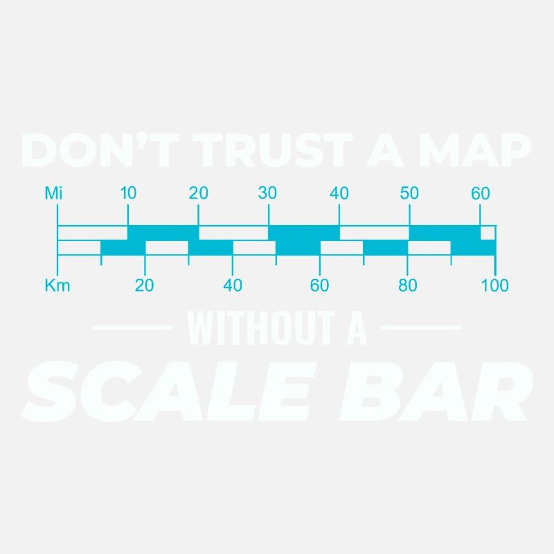 Map Scale Bar GIS Cartography Geographer Data