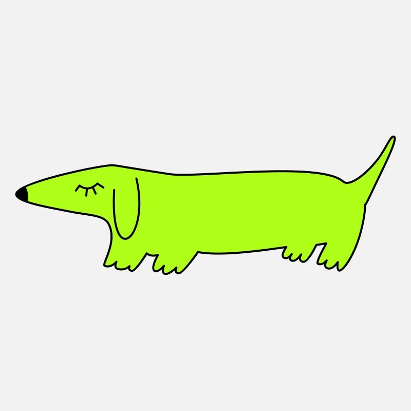 Simple green dog