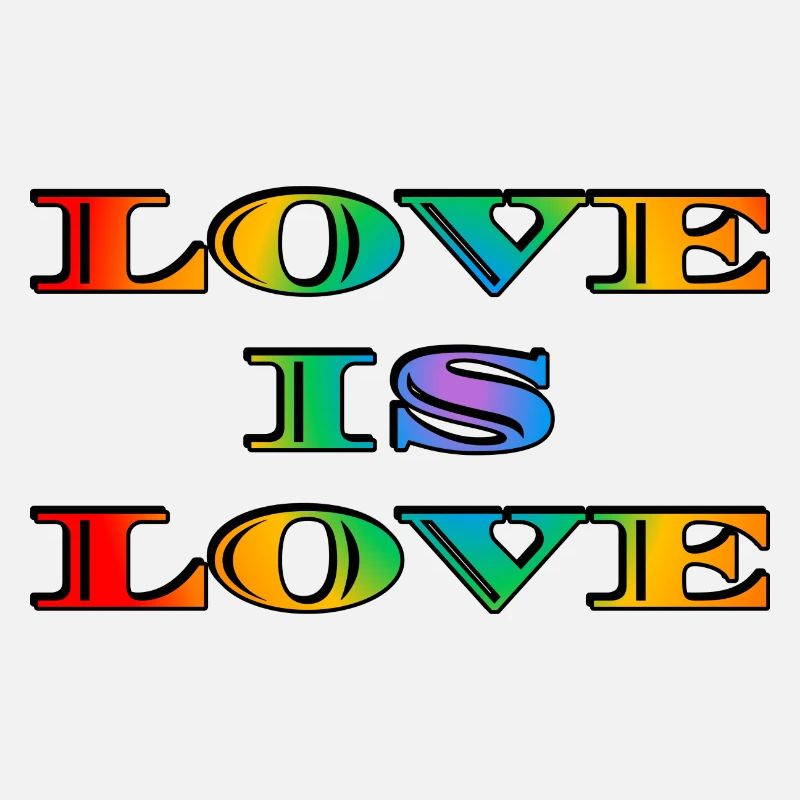 Regenbogen-Liebe ist Liebe