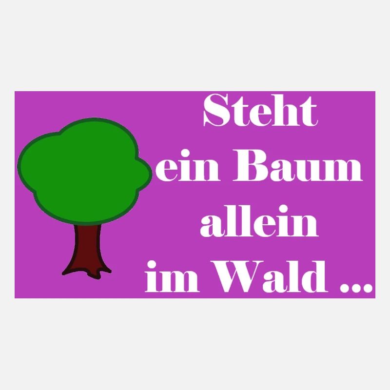 Steht ein Baum allein im Wald
