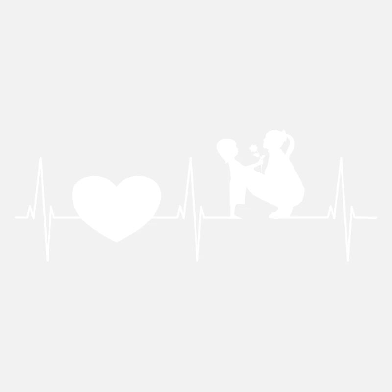 Mutter Kind Liebe mit Herzschlag