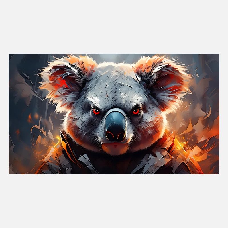 Cute grumpy grouchy animals - Koala