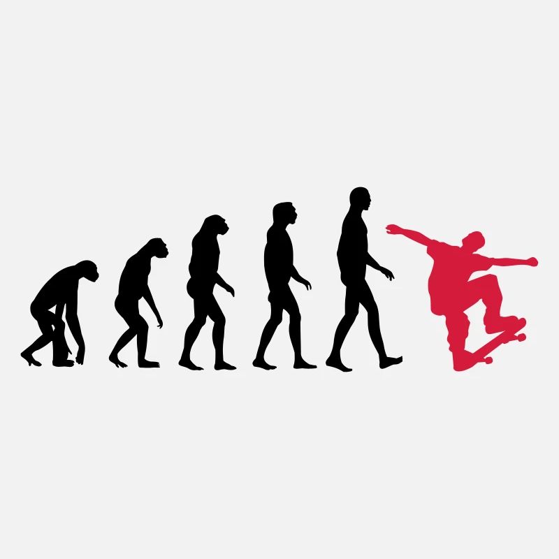 Skater Evolution - Skateboard - Skating - Geschenk