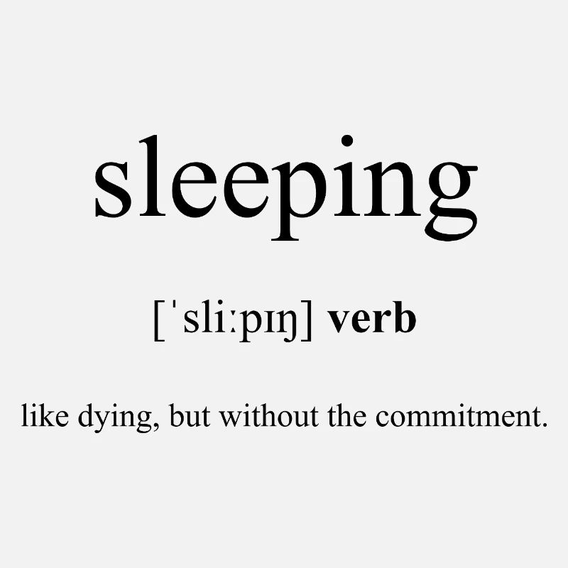 Sleeping | schlafen Definition Dictionary