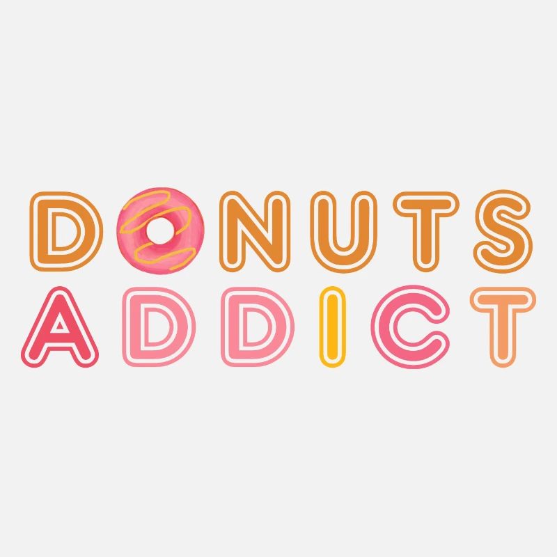 Donuts addict pink caramel