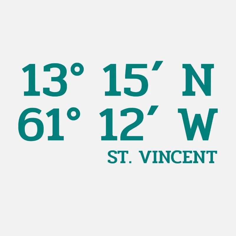 St. Vincent Coordinates - Koordinaten West Indies