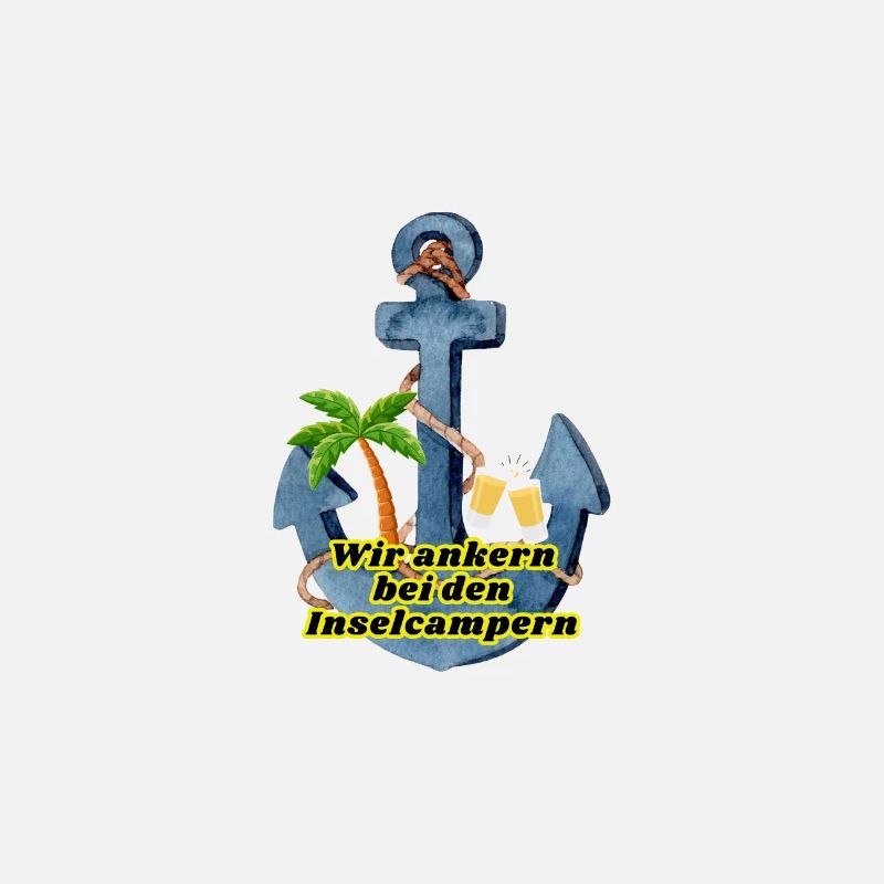 Wir ankern bei den Inselcampern