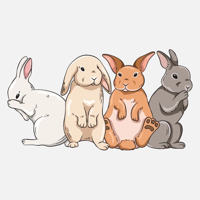 Conception de lapin mignon pour les propriétaires de lapins
