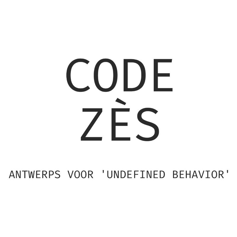 Antwerp: "Code Zès!" – Tech Dialect Shirt