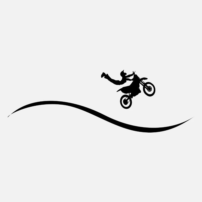 Cascadeur de moto de motocross