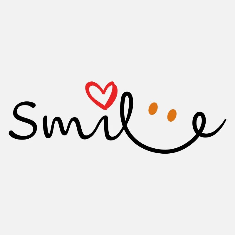 Lettrage sourire sourire