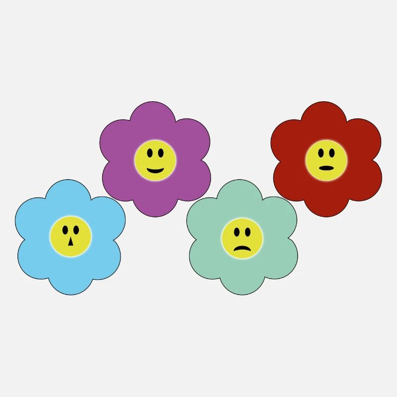 Flowers with different moods