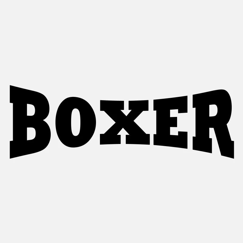 Boxer Schriftzug