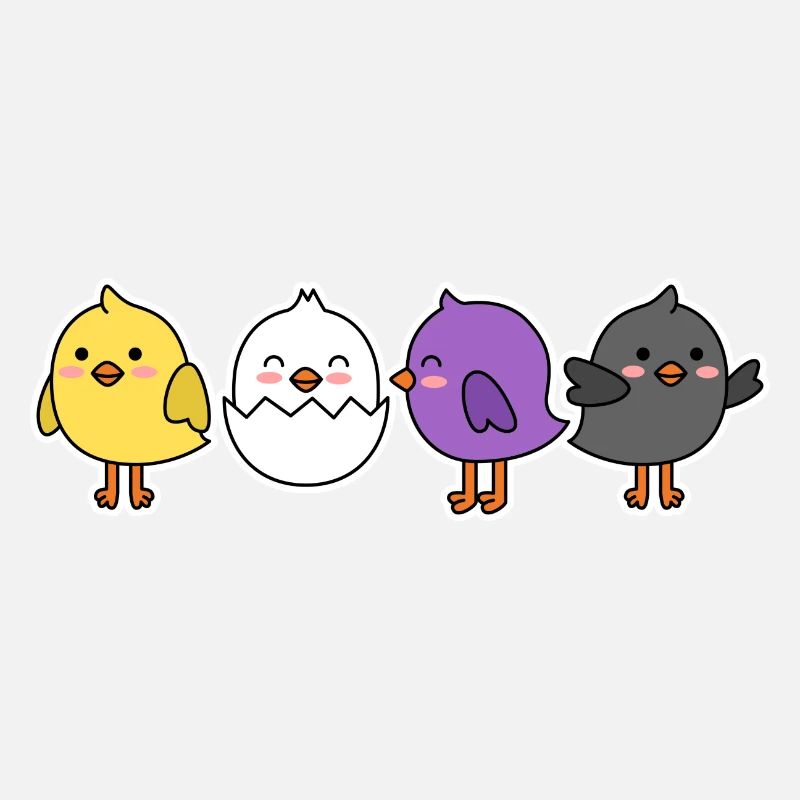Nonbinary Flag Chick Design for Proud Enbys