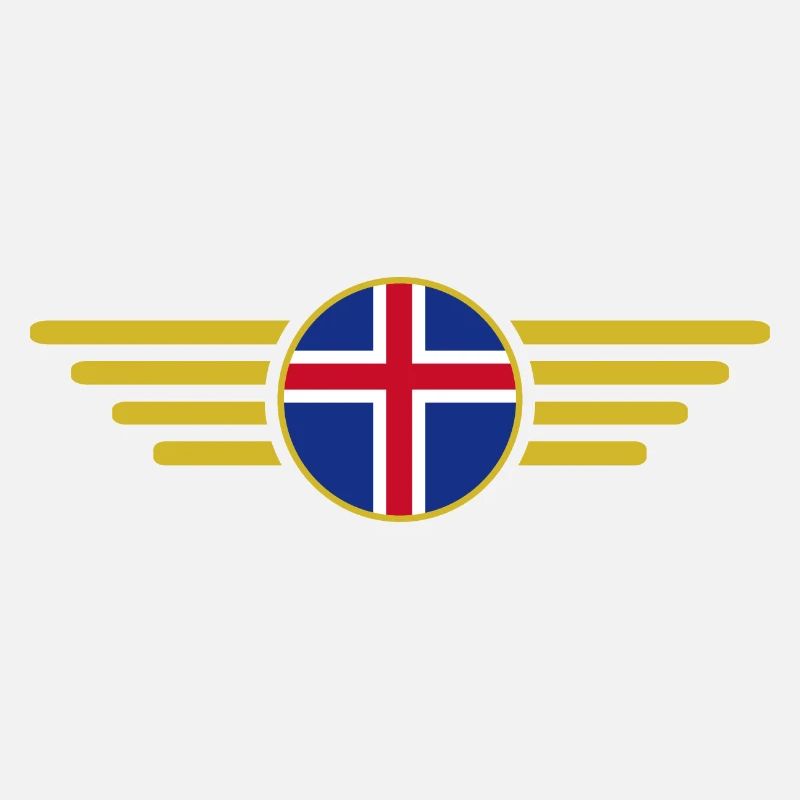 J’aime l’Islande T-shirt design de style élégance