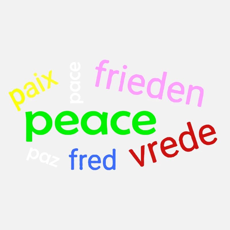 Peace word cloud