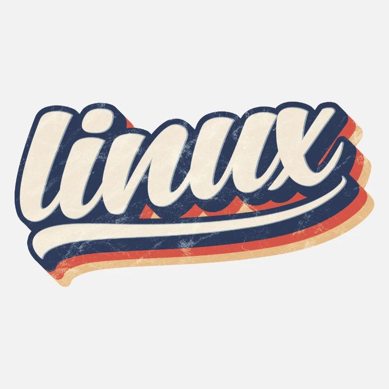 | Linux logo rétro vintage