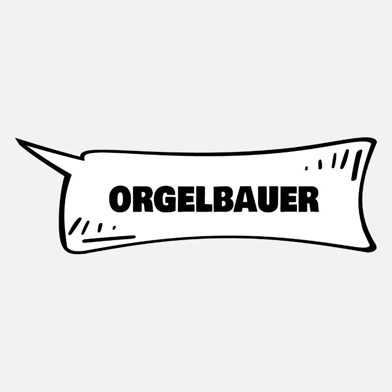 Orgelbauer als Sprechblase