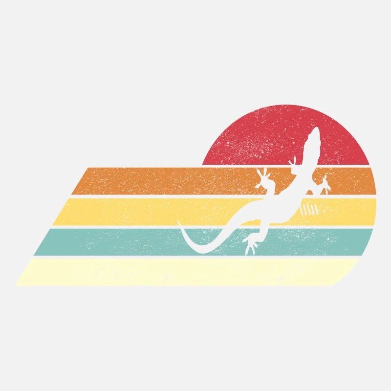 Gecko Eidechse Reptil Retro