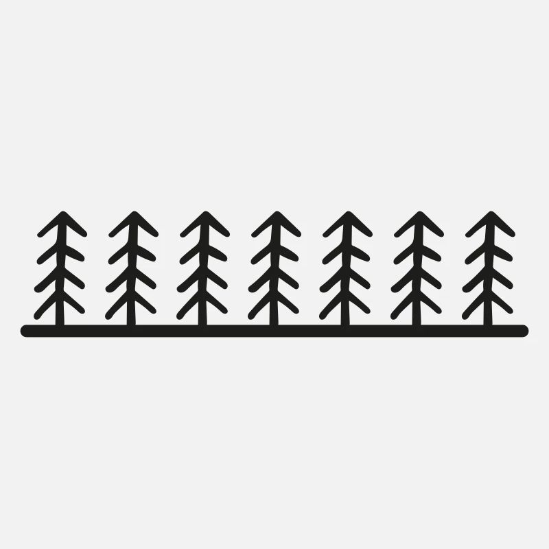 Paysage d’arbres forestiers
