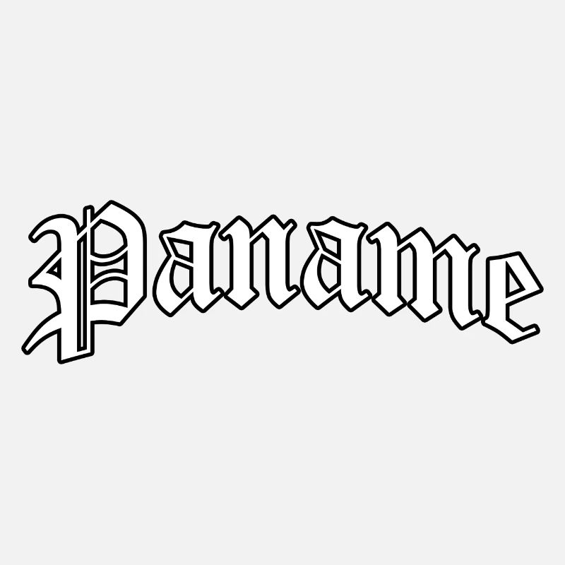 Paname logo: Gothic design with urban style