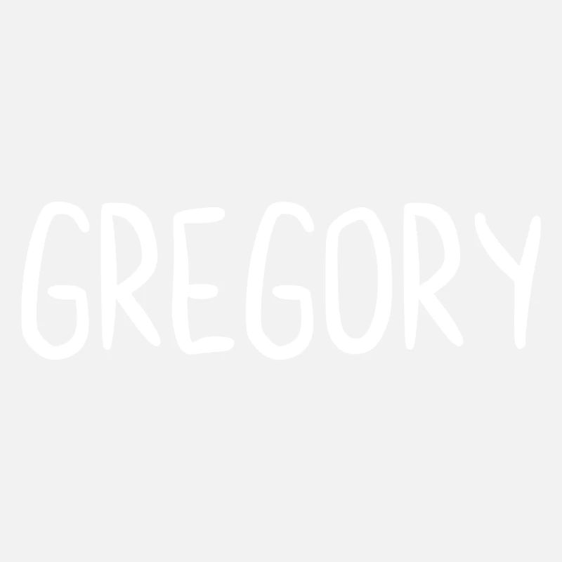 Gregory Custom Name Schriftart Text Geburtstag
