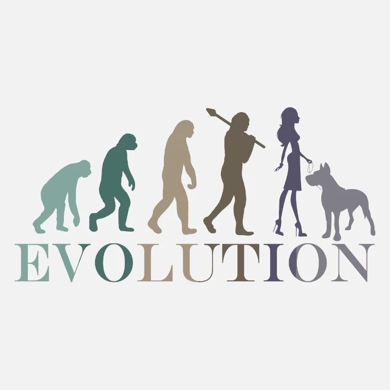 Evolution Great Dane Female Retro Minimalism