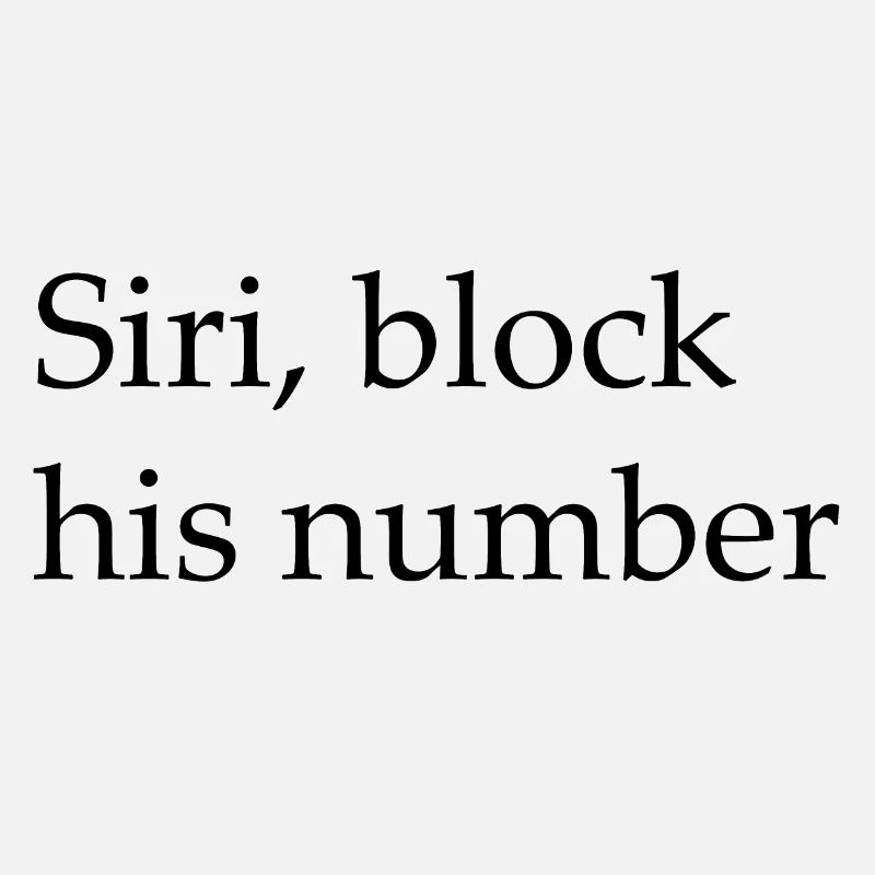 Siri bloque son numéro