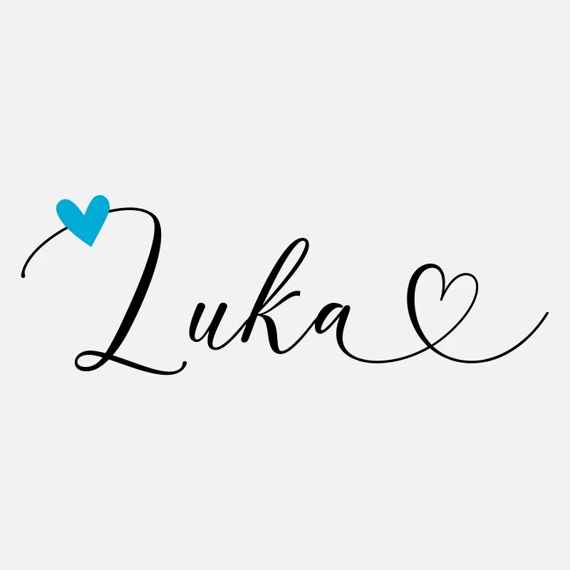 Luka Surname First name Calligraphy Heart