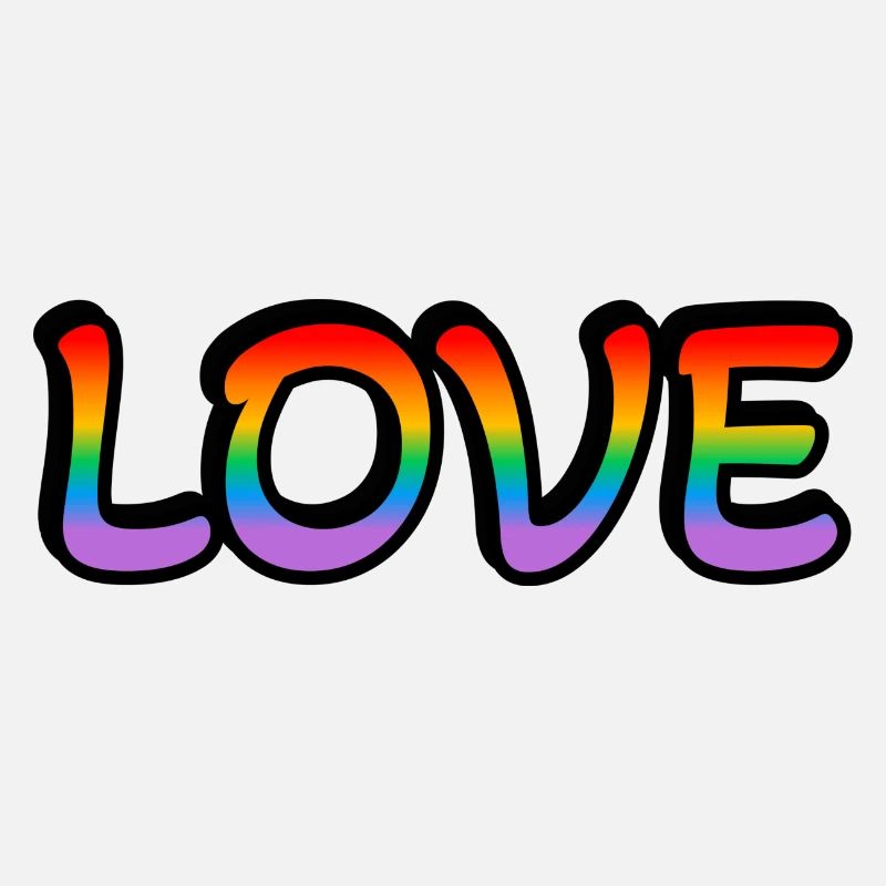 Retro Regenbogen Liebe