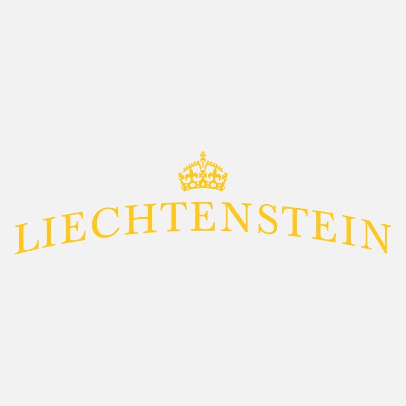 Liechtenstein lettering with crown | Vectorgraphi