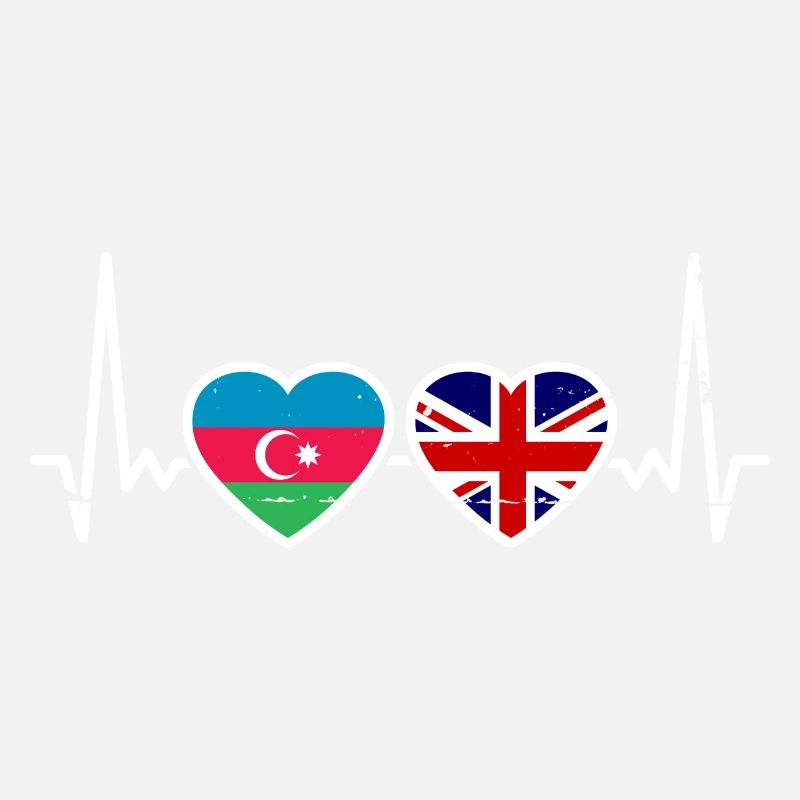 Aserbaidschan Großbritannien Flagge