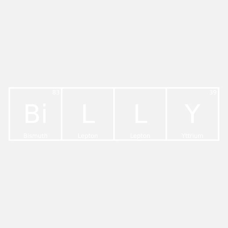 Billy Name Vorname Chemie Periodensystem Elemente